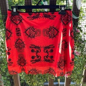 Scorpio mini skirt
